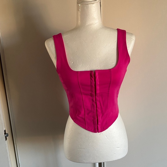 Fashion Nova Tops - Vibrant Pink Corset Top